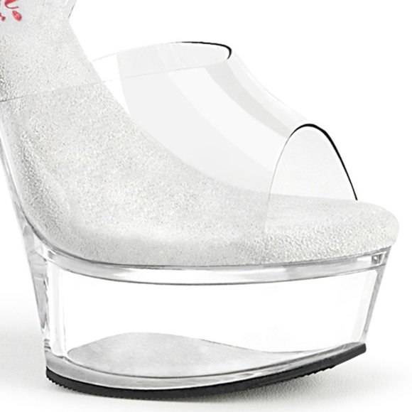 Platform Clear High Heel Shoes - Picture 3 of 5